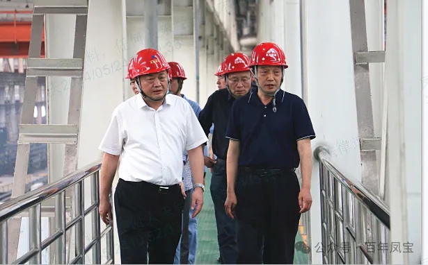 中钢协总经济师王颖生一行到DUOBAO多宝·(中国有限公司)官方网站特钢集团考察